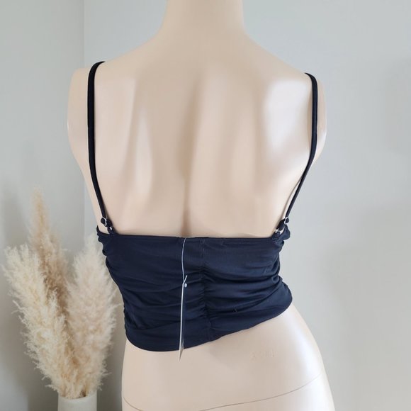 NWT black cropped corset top forever21 - Picture 6 of 11
